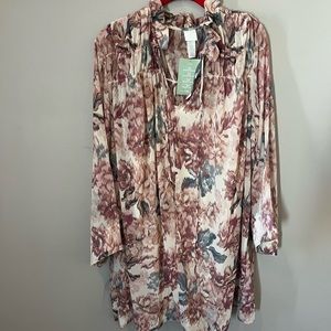 NWT H&M long sleeved floral dress